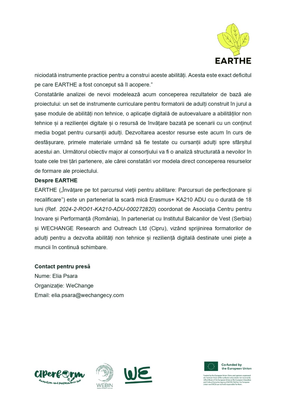 EARTHE - Press Release 2 - RO_page-0003
